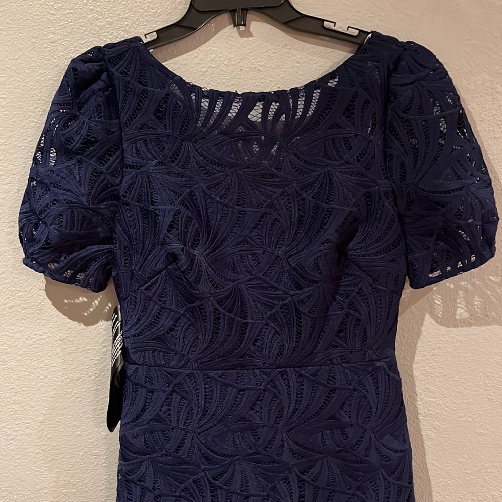 Kay Unger New York Zoey Lace Tea Length Dress - Picture 10 of 17